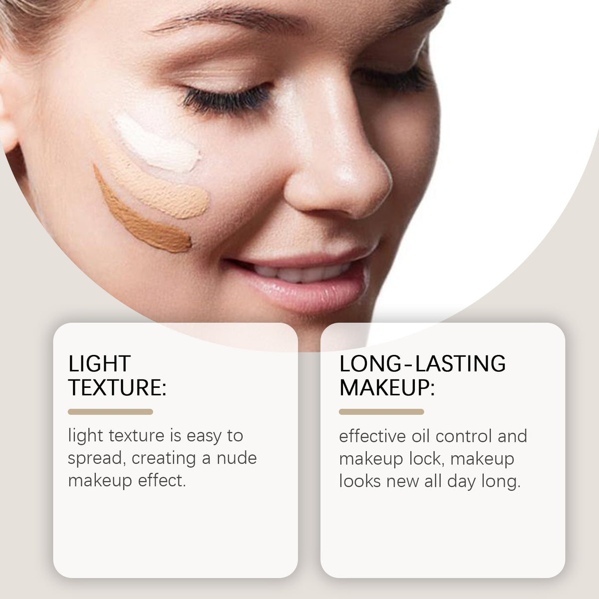 Concealing Foundation - Packaging back with ingredient list