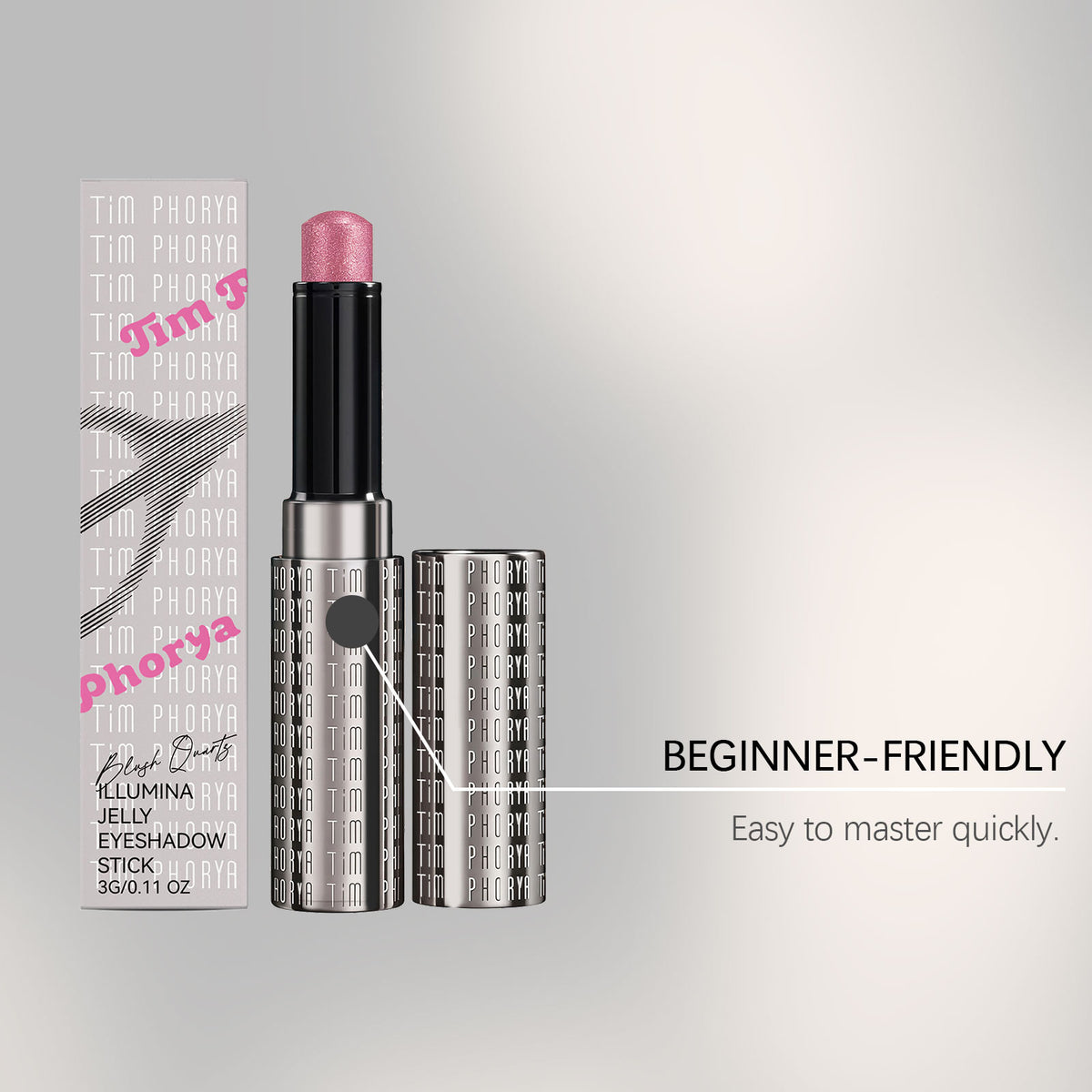 Bright Jelly Eyeshadow Stick (Pearl Pink) - Additional product angle