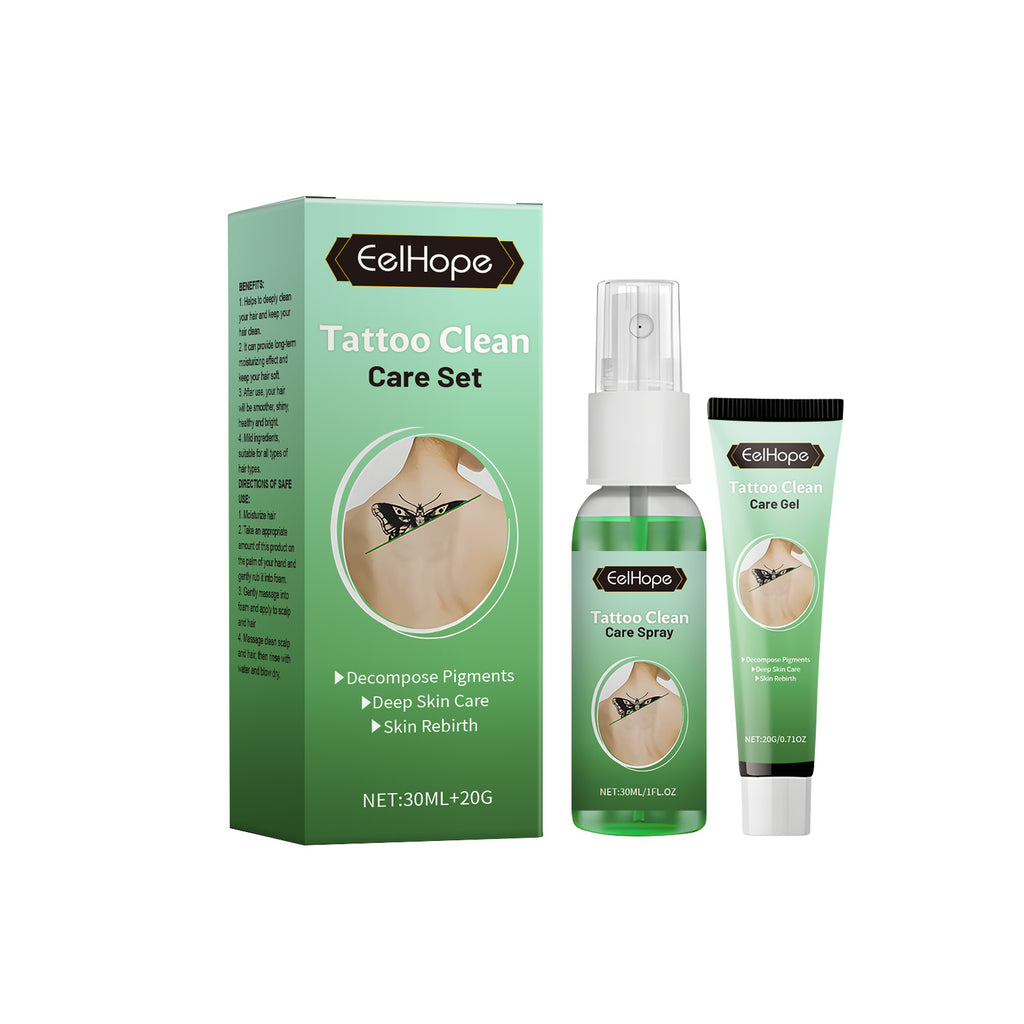 Tattoo cover-up care kit - Packaging back with ingredient list