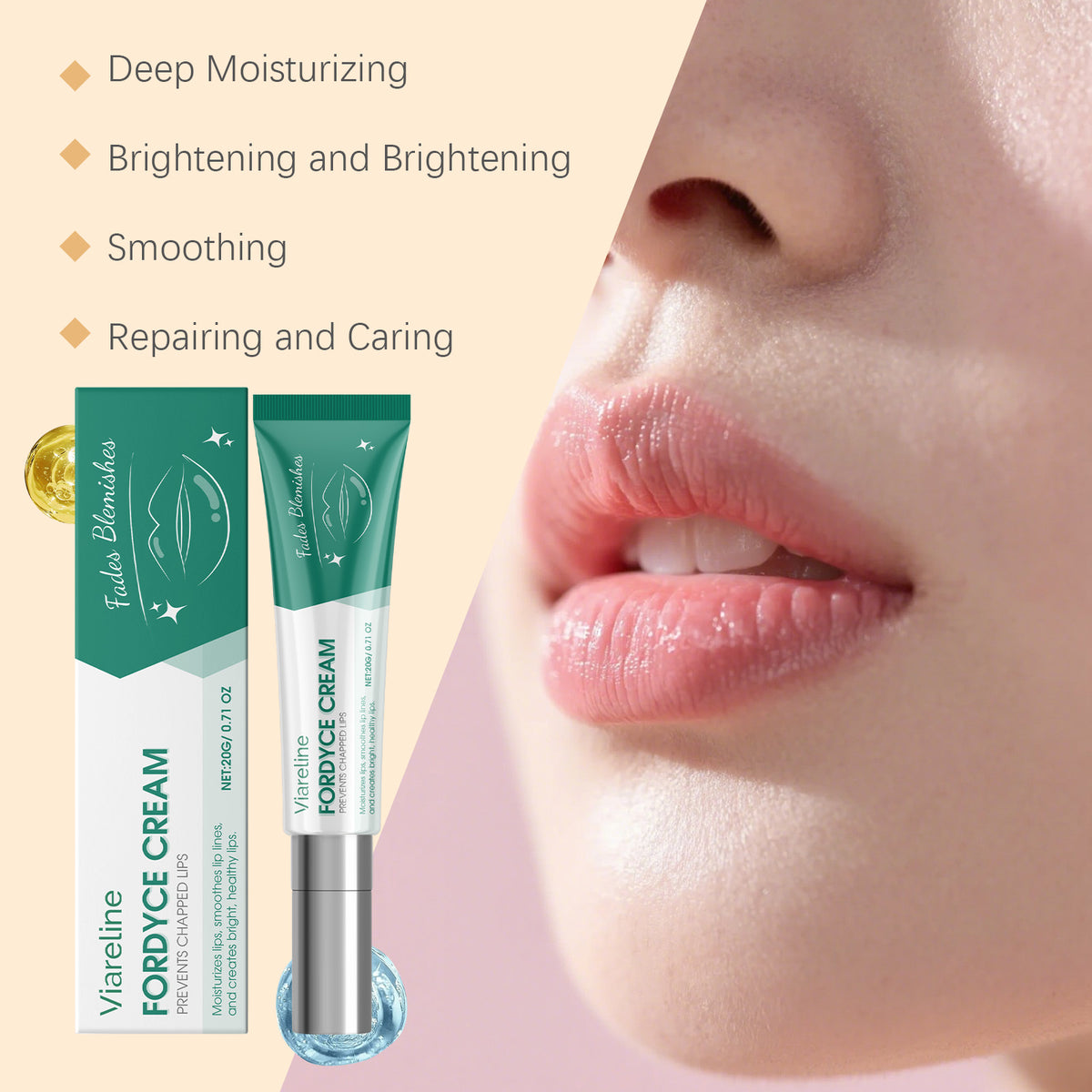 Gentle Lip Care Balm - Texture and color swatch