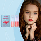 Kids Moisturizing Lip Gloss Set - Application demonstration