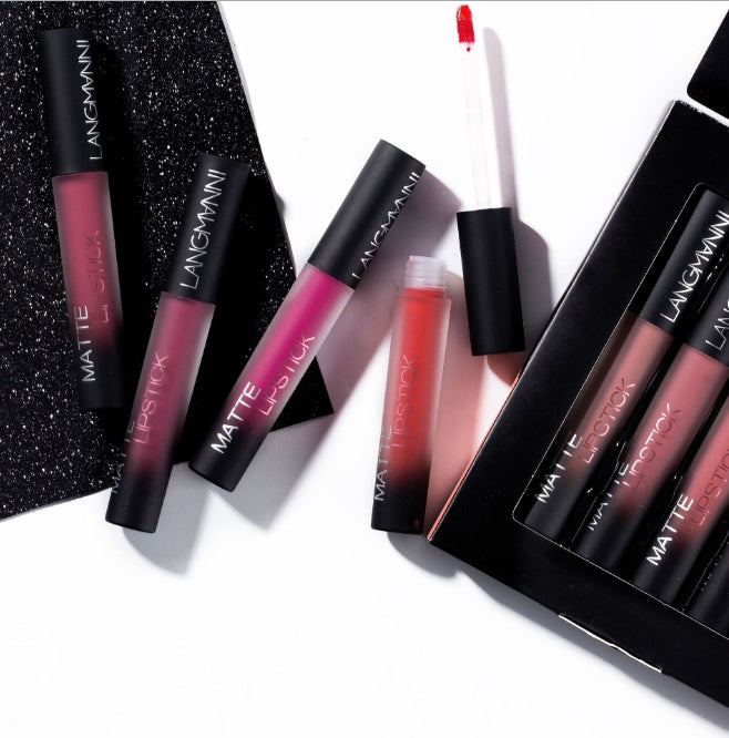 Matte Lipstick Waterproof Long-lasting Velvet Lipstick Set - Size and usage reference