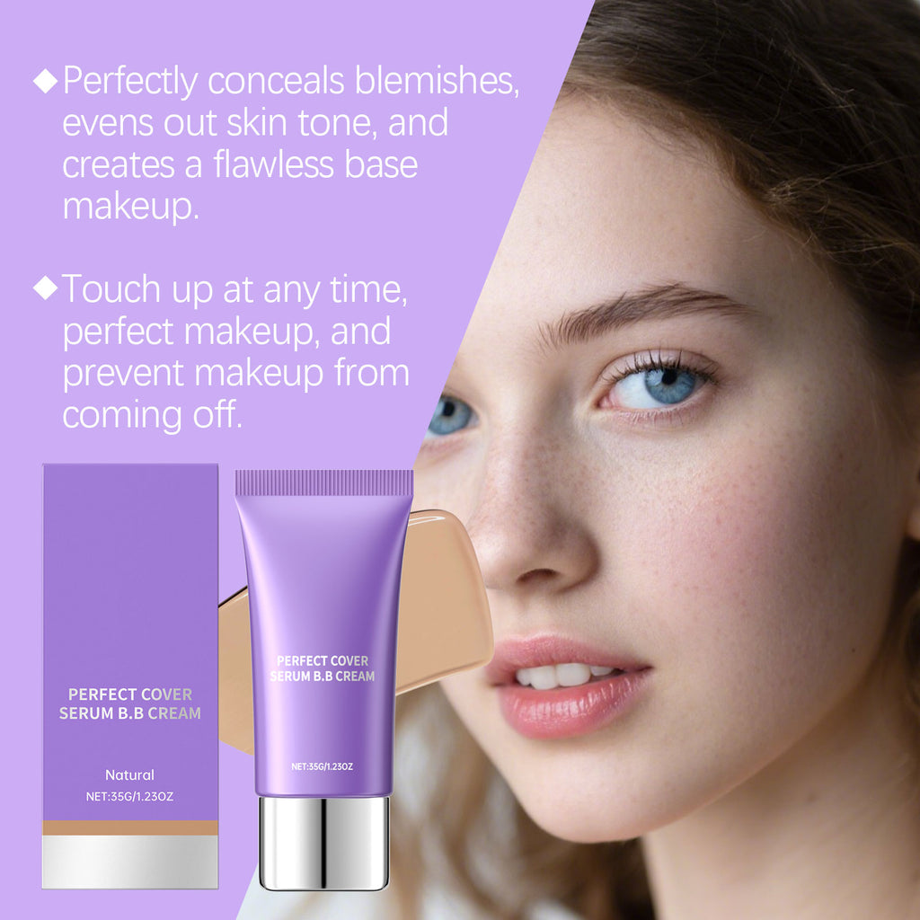 Natural Color Moisturizing Essence BB Cream - Finished coverage look