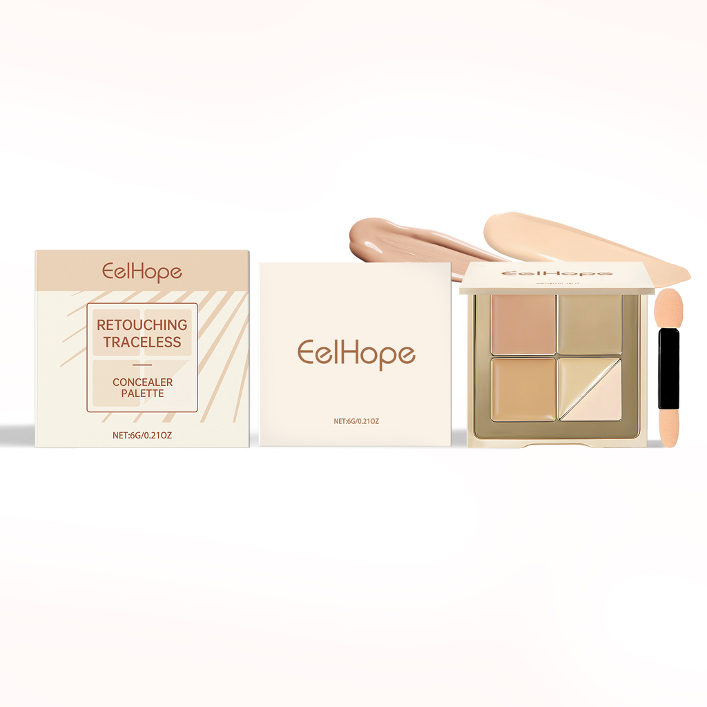 Concealer palette, fine powder, natural - Packaging front view