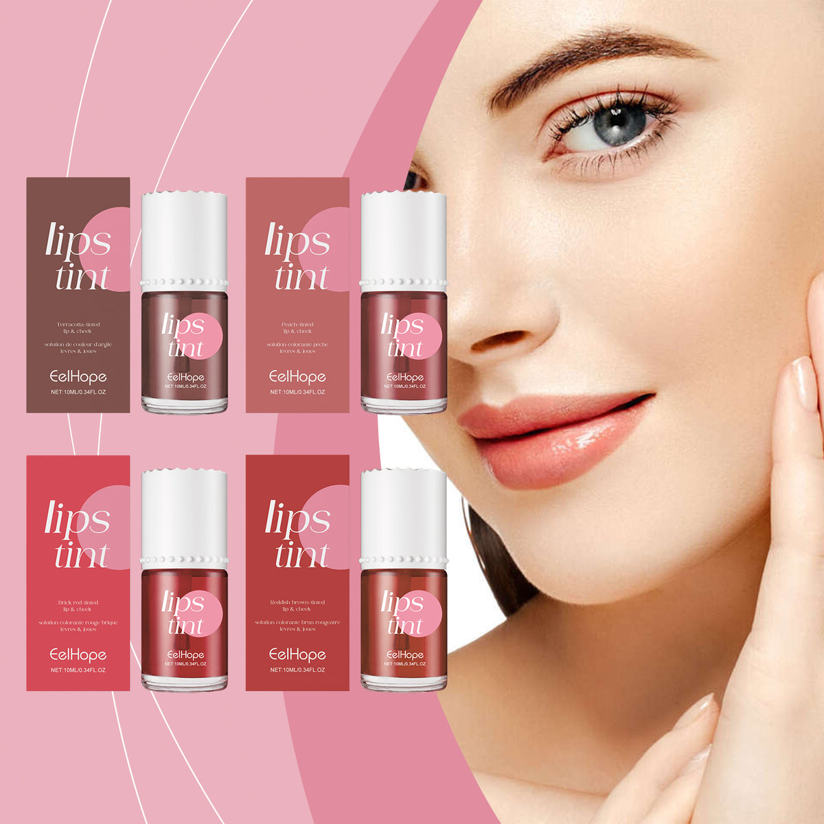 Lip and Cheek Tint - Application demonstration