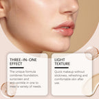 Moisturizing and Nourishing Foundation Stick - Before and after comparison