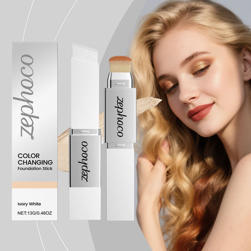 zephoco 2-in-1 Color-Changing Foundation Stick - Ivory White