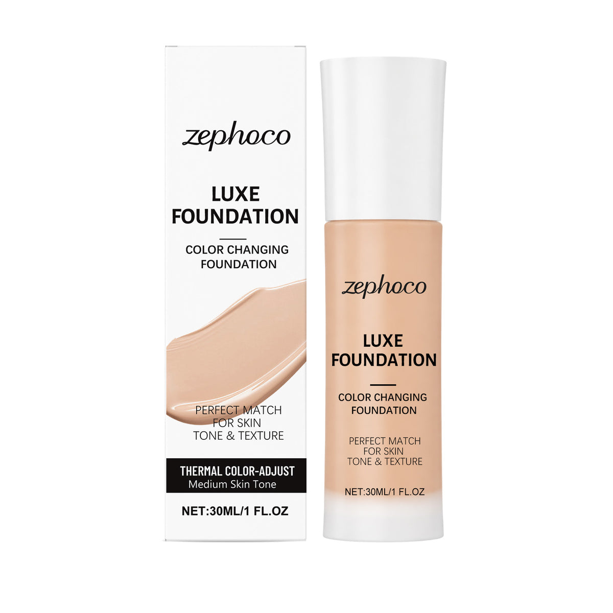 Temperature-Sensitive Color-Changing Foundation (Mid-Complexional) - Close-up detail shot