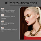 Bright Jelly Eyeshadow Stick (Pearl Pink) - Finished eye look