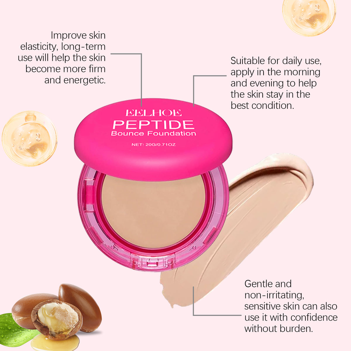 Moisturizing and Concealing Foundation Cream Series - Packaging front view