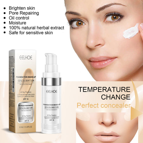 Concealer and Color-Changing Foundation Liquid - Application demonstration