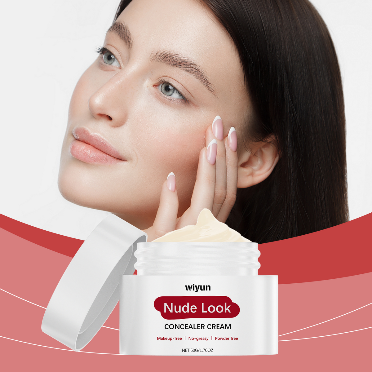 Nude Makeup Moisturizing Concealer - Shade variety display
