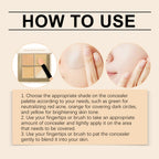 Concealer palette, fine powder, natural - Application demonstration