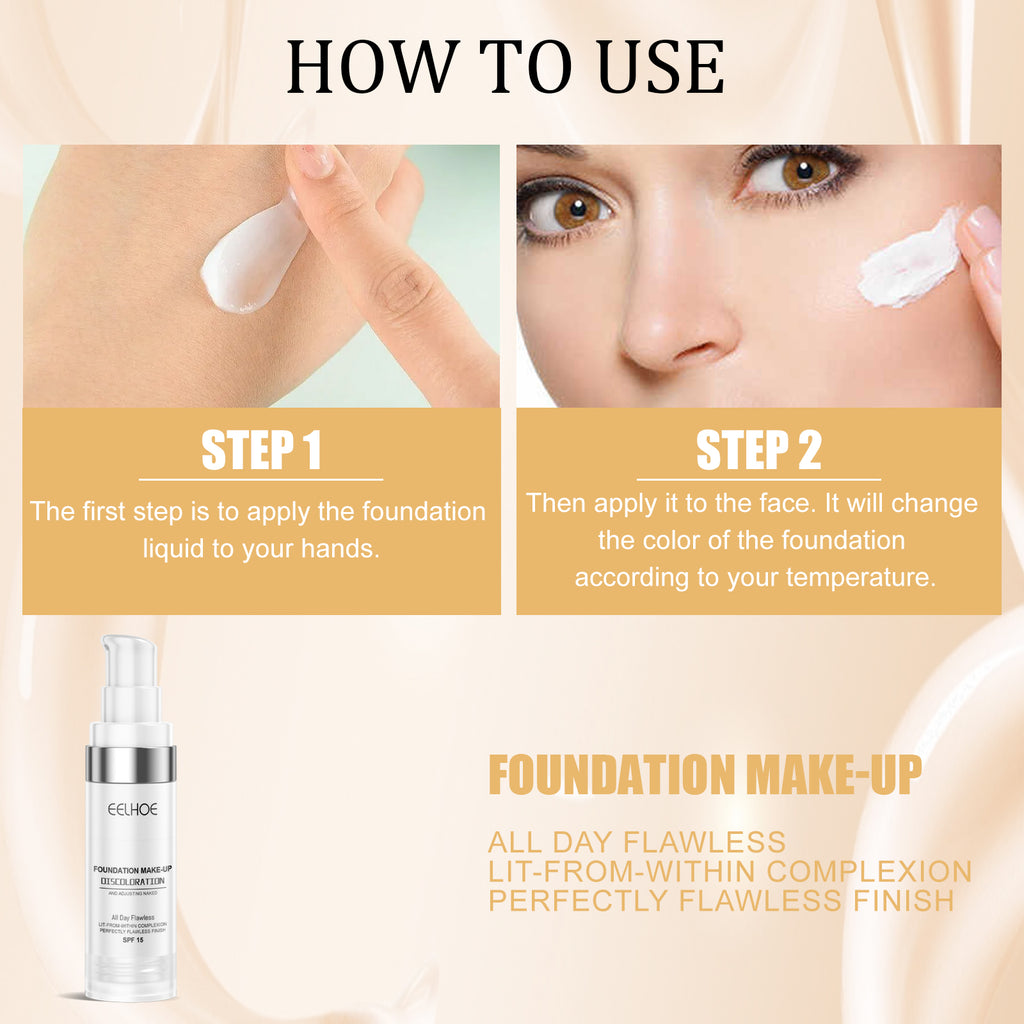 Concealer and Color-Changing Foundation Liquid - Lifestyle usage photo
