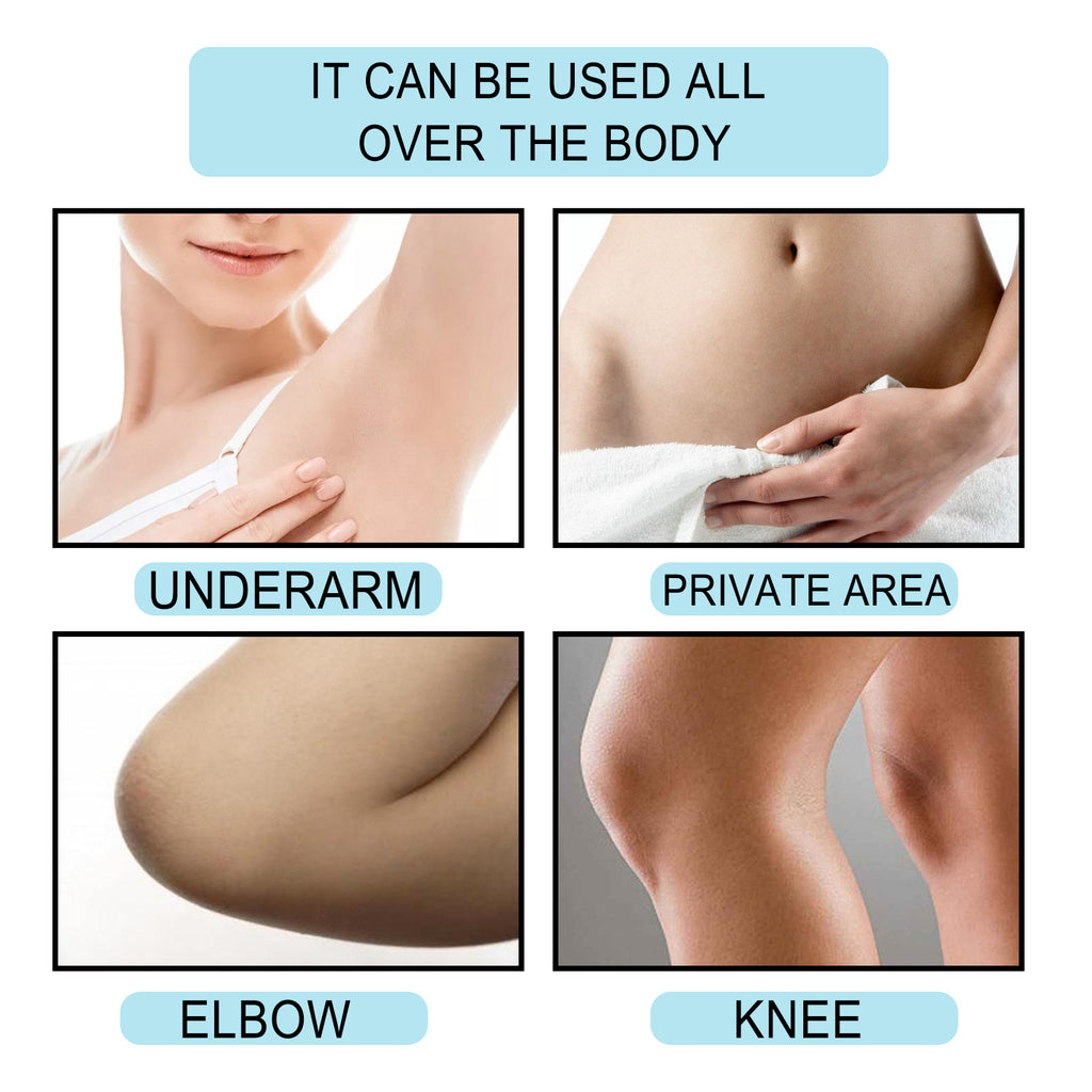 Underarm beauty cream, moisturizing hydrating body lotion for knees - Application demonstration
