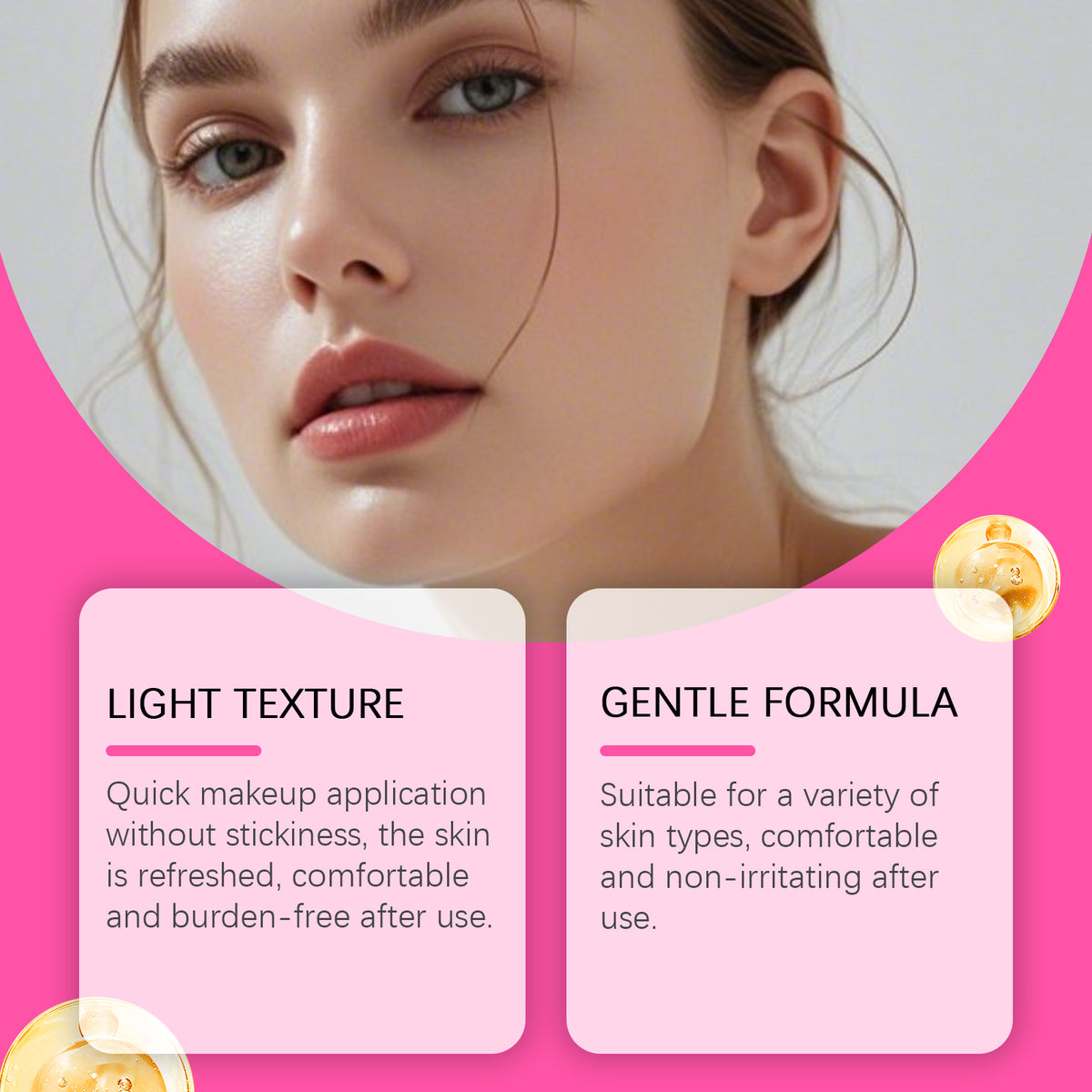 Hydrating Foundation Cream - Texture and shade swatch