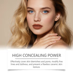 AMZ 2-in-1 Color-Changing Foundation Stick (Dark Skin Tone) - Color swatch comparison