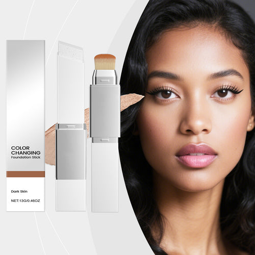 AMZ 2-in-1 Color-Changing Foundation Stick - Dark Skin Tone
