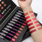 Matte Lipstick Waterproof Long-lasting Velvet Lipstick Set - Close-up detail shot