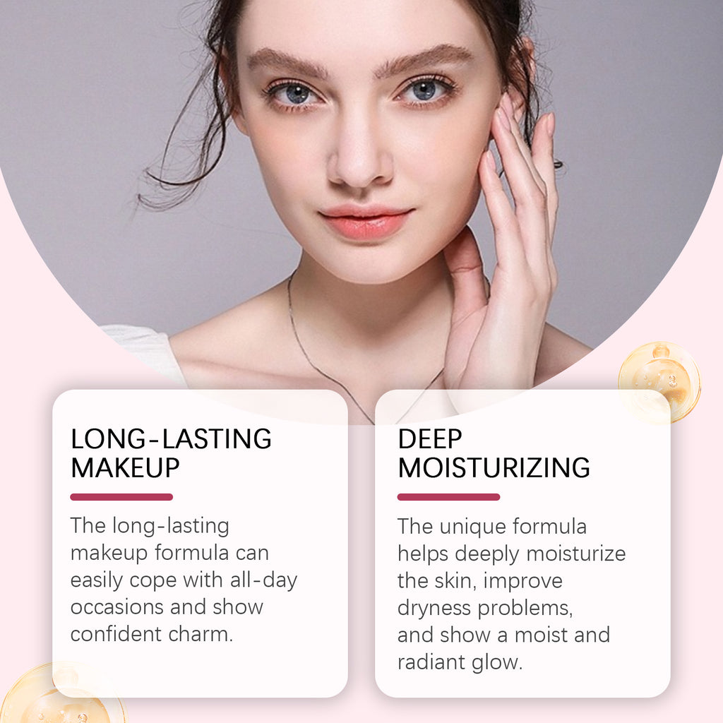 Moisturizing and Concealing Foundation Cream Series - Full set flat lay