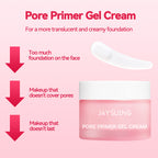 Facial pore primer, firming pore smoothing skin concealer - Ingredient list close-up