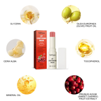Fruity Moisturizing Lip Balm - Packaging back with ingredient list