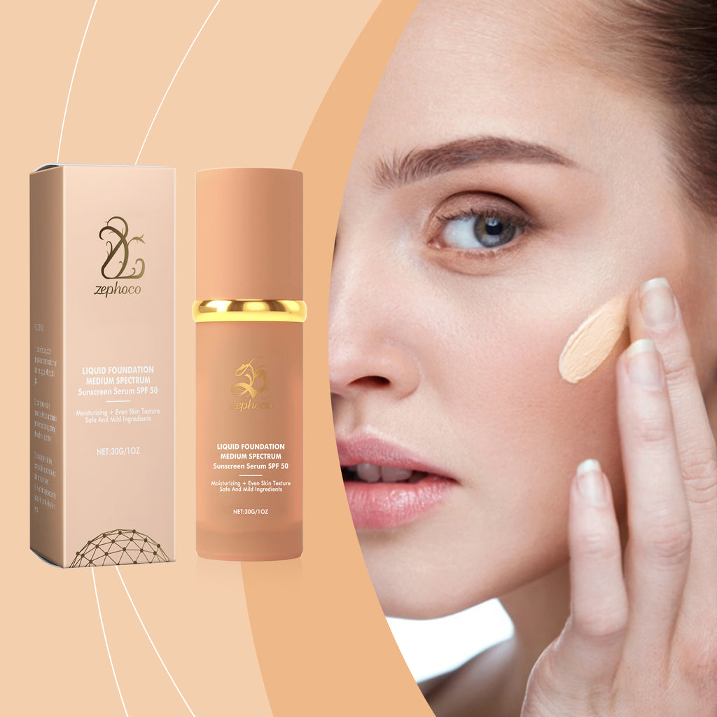 Moisturizing Protective Foundation - Shade variety display
