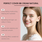 Natural color soft-focus concealer BB Frost - Color swatch comparison