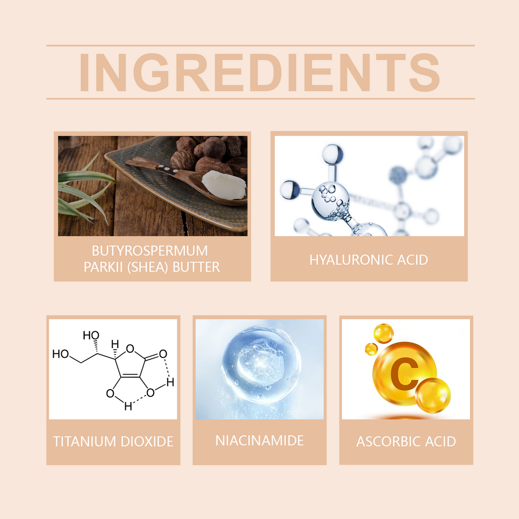 Moisturizing Concealer Foundation (Non-Smudging) - Packaging back with ingredient list