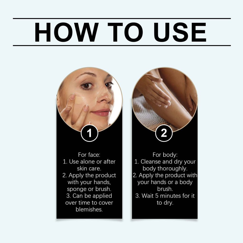 Long-lasting concealer for dark skin tones, lightweight - Application demonstration