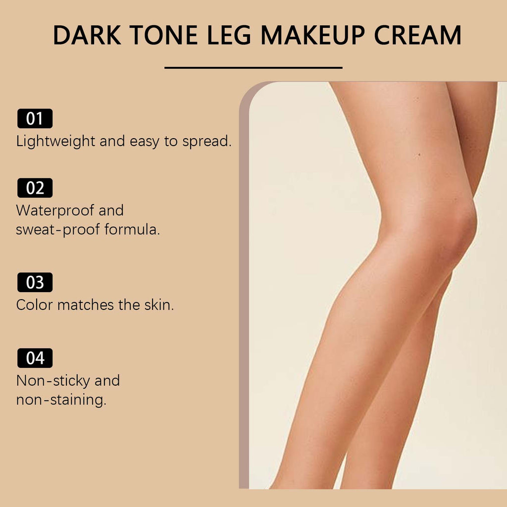 Dark Skin Tone Leg Concealer Foundation Cream - Full set flat lay