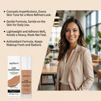 Temperature-Sensitive Color-Changing Foundation (Deep Flesh Color) - Ingredient list close-up