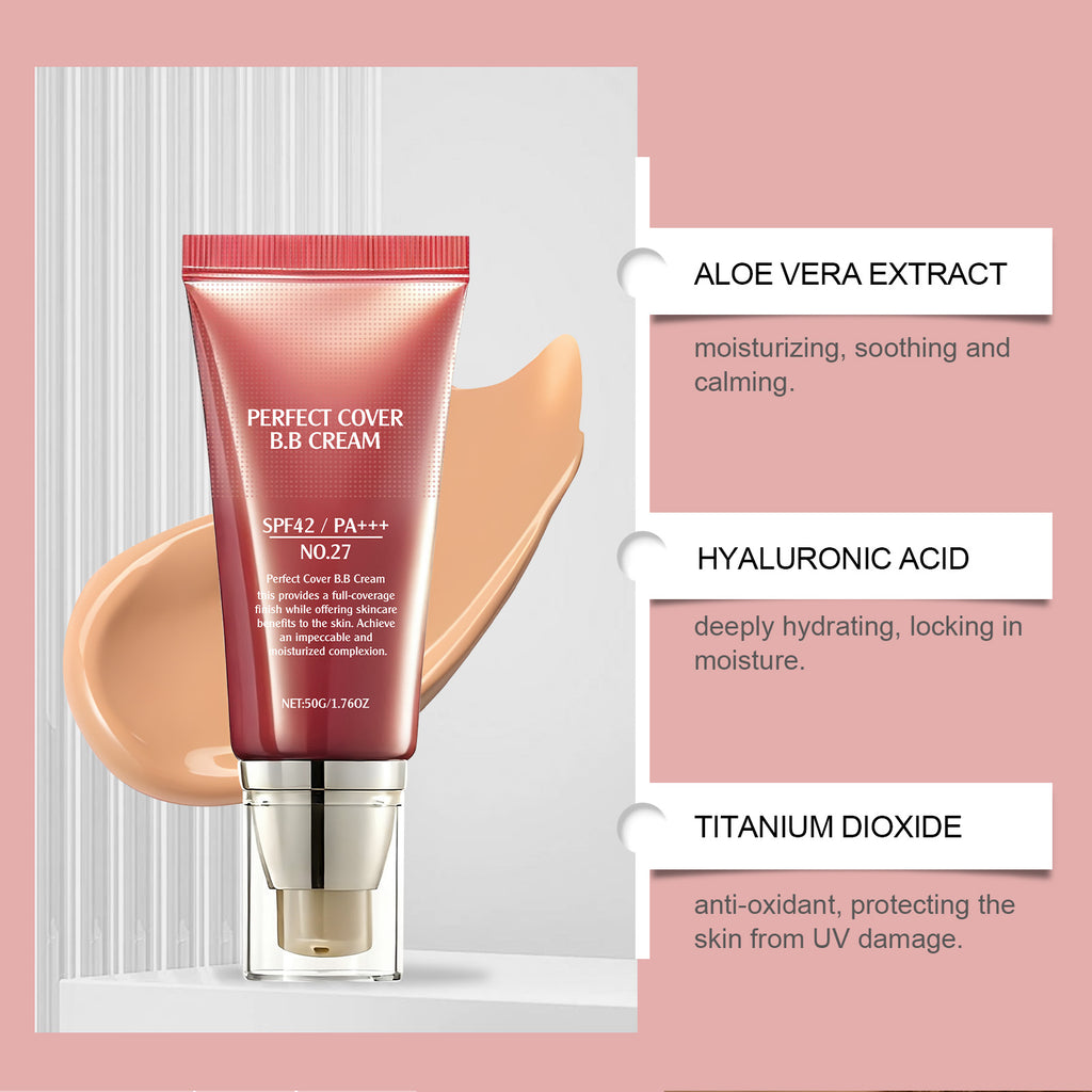 Light Brown Skin Softening Concealer BB Cream - Application step