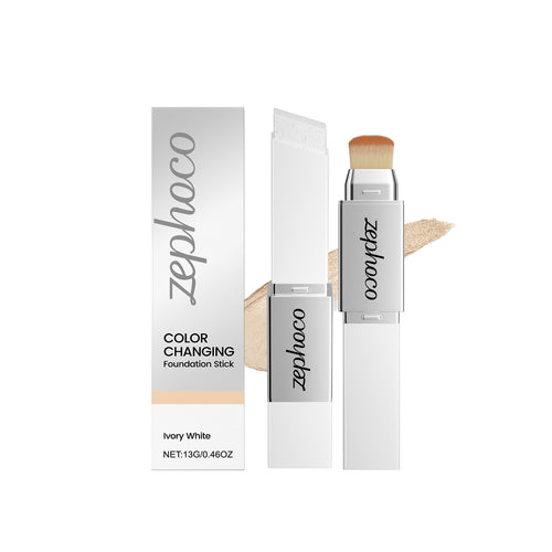 zephoco 2-in-1 Color-Changing Foundation Stick - Ivory White