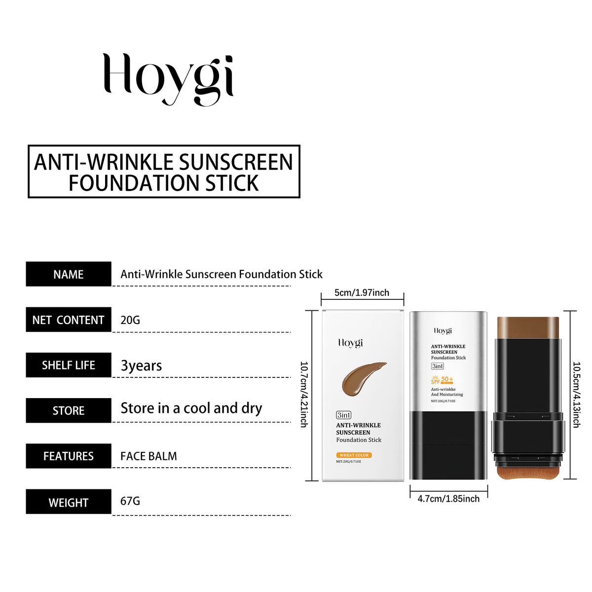 Moisturizing and Nourishing Foundation Stick - Product with box