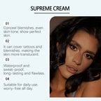 Long-lasting concealer for dark skin tones, lightweight - Formula close-up