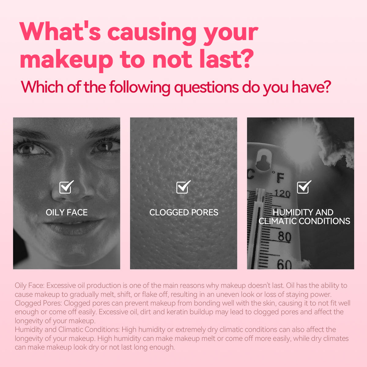 Facial pore primer, firming pore smoothing skin concealer - Lifestyle usage photo