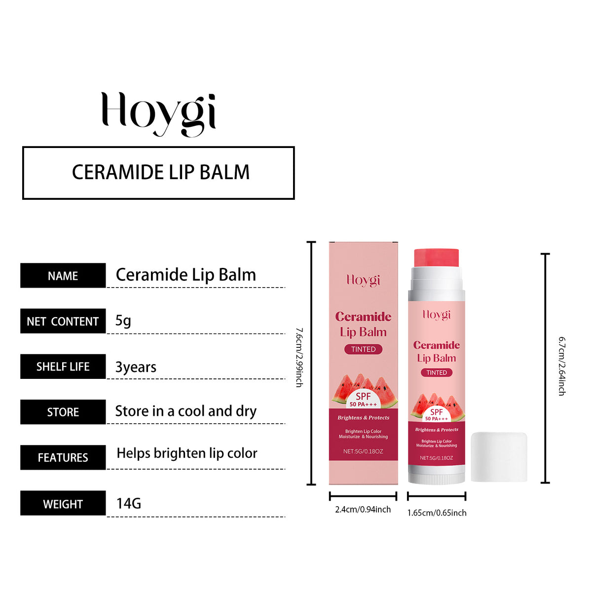 Daily Care Lip Balm - Size and usage reference