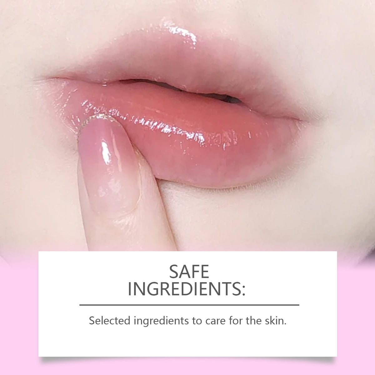 Overnight Repairing Lip Mask - Finished look on lips