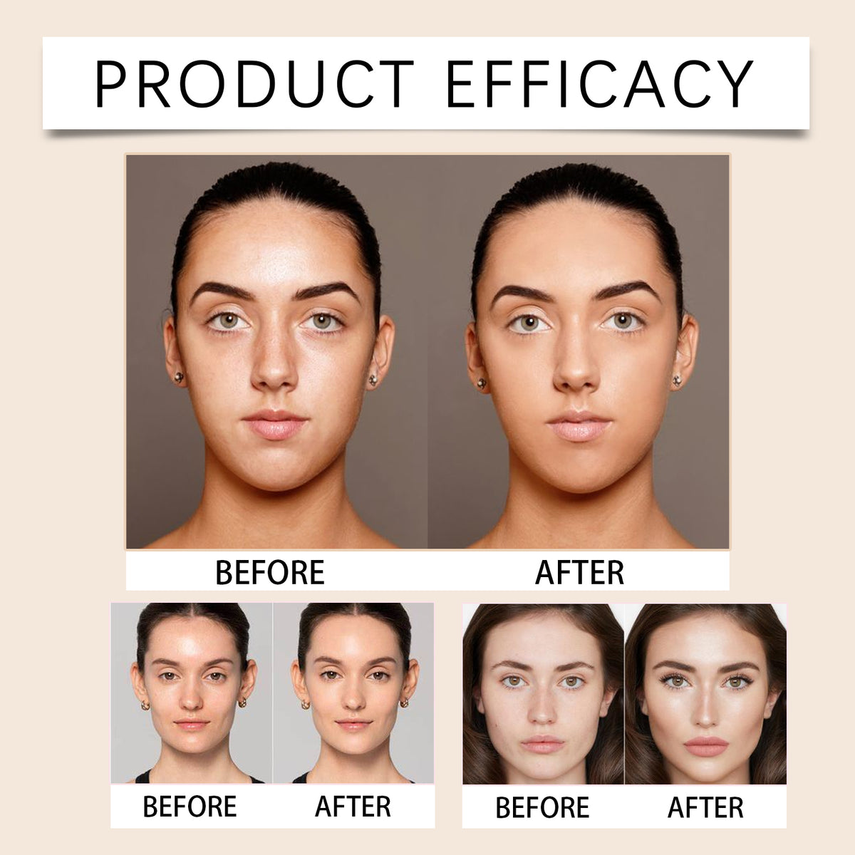 Concealer palette, fine powder, natural - Coverage look