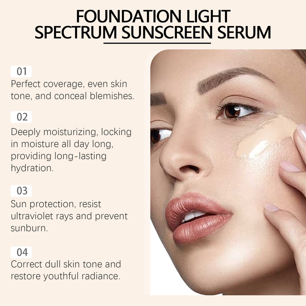 Concealer and Color-Changing Foundation - Application step