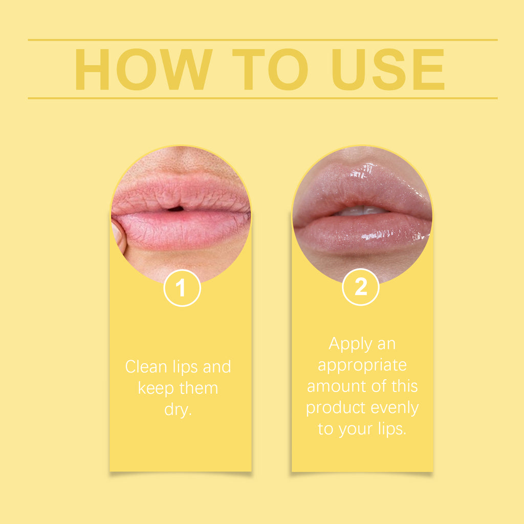 Honey Nourishing Lip Balm - Before and after comparison