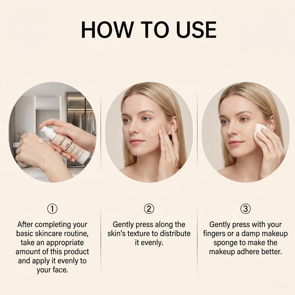 Temperature-Sensitive Color-Changing Foundation (Deep Flesh Color) - Product with box
