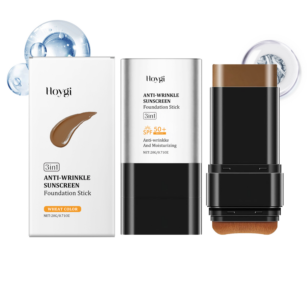 Moisturizing and Nourishing Foundation Stick - Application demonstration