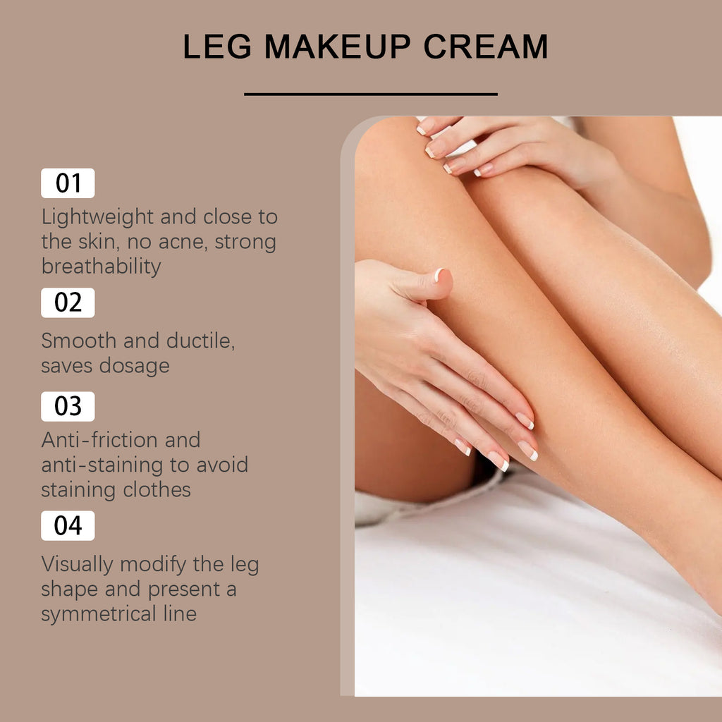 Leg Skin Tone Foundation Cream (Summer) - Full set flat lay