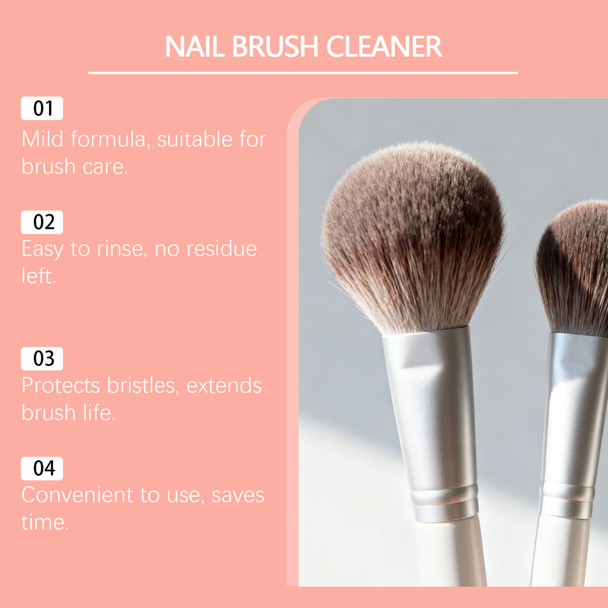 Makeup Brush Cleaner - Application step