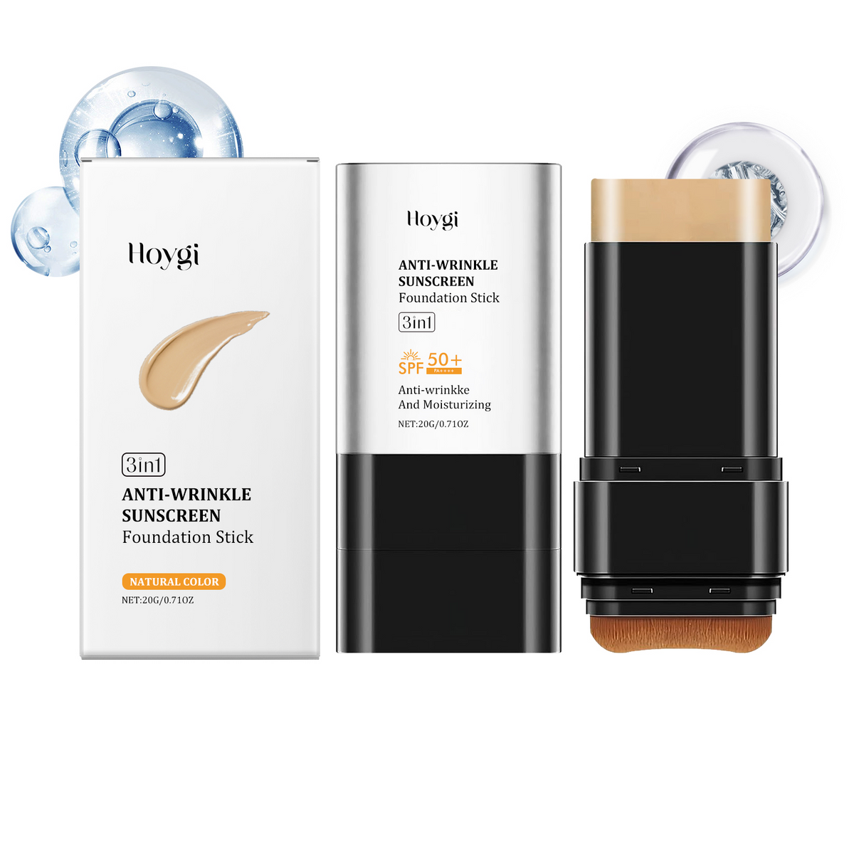 Moisturizing and Nourishing Foundation Stick - Shade variety display