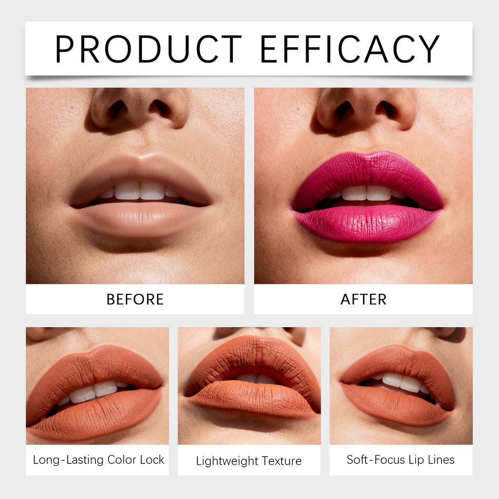 Cherry Red Matte Lip Glaze - Ingredient list close-up