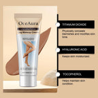 Dark Skin Tone Leg Concealer Foundation Cream - Application step