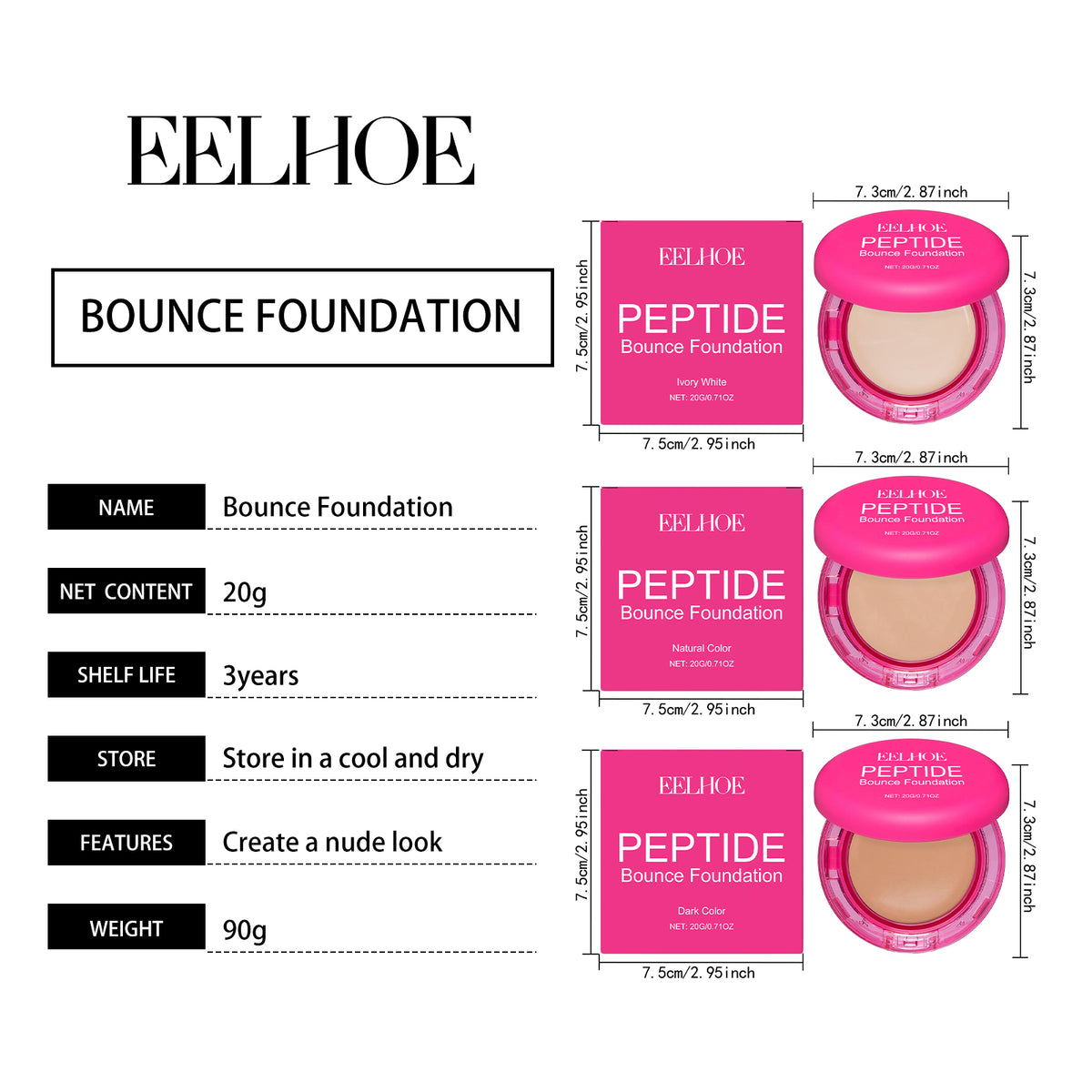 Moisturizing and Concealing Foundation Cream Series - Formula close-up
